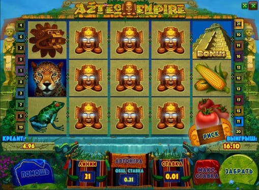 Символы игрового автомата Aztec Empire