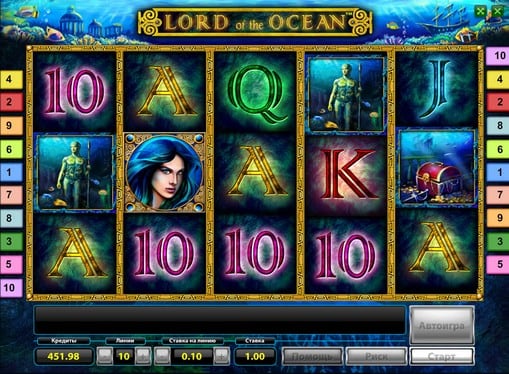 Символы игрового аппарата Lord of the Ocean