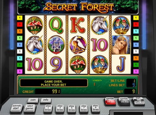 Символы игрового автомата Secret Forest