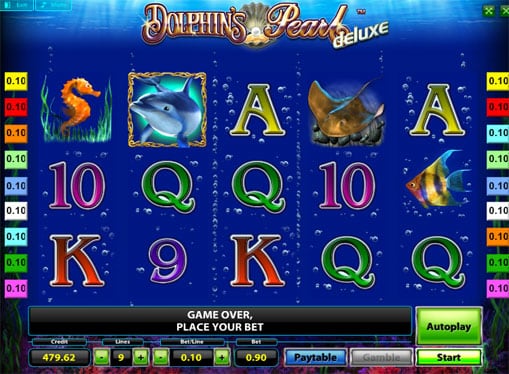 Символы игрового онлайн автомата Dolphins Pearl Deluxe