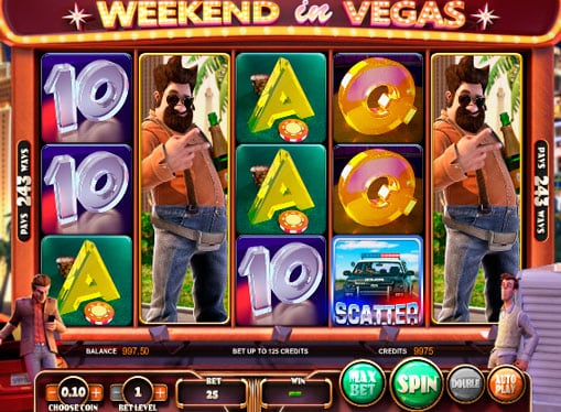 Символы онлайн игрового автомата Weekend in Vegas