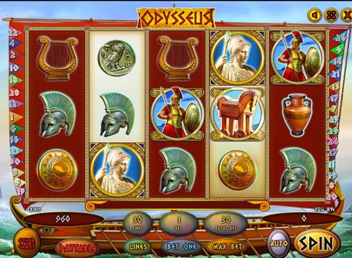 Символы игрового автомата Odysseus