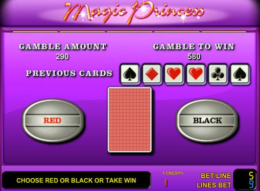 Риск игра на аппрарате Magic Princess
